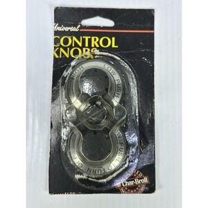 1990s CHAR-BROIL GAS GRILL UNIVERSAL KNOB SET TWO (2) CONTROL KNOBS GENUINE NOS